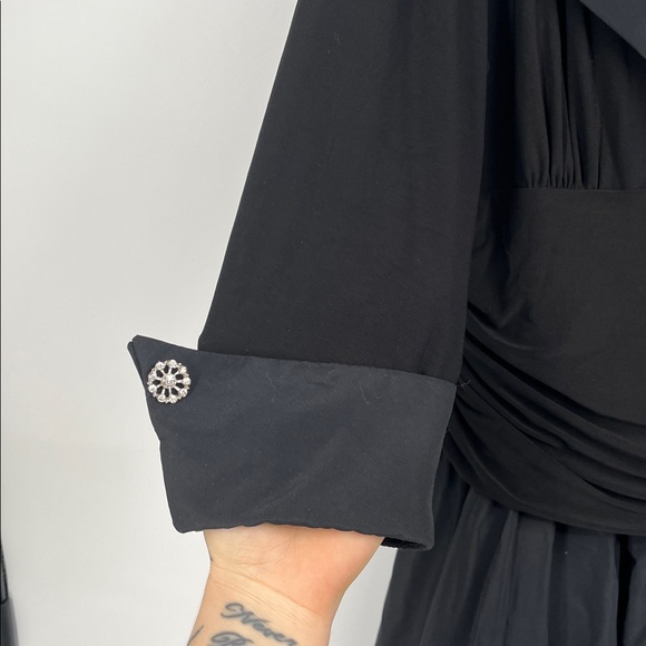 Eliza J Black 3/4 Sleeve Fit and Flare Dress Size 14 - Picture 7 of 11